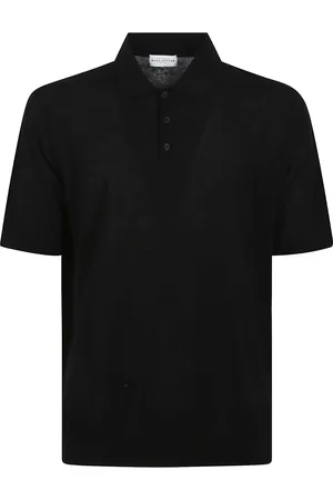 BALLANTYNE Top, Herre, Sort, M, Uld, Blå T-shirt Stilfuld og Behagelig