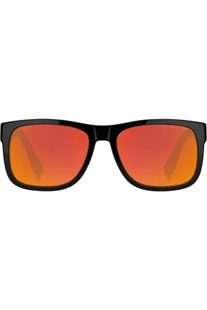 Tommy Hilfiger Tilbehør, Herre, Sort, 56 MM, Uld, Firkantede acetat solbriller