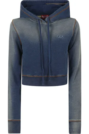 Diesel Sweathshirts & Hoodies, Dame, Blå, S, Bomuld, Hoodie