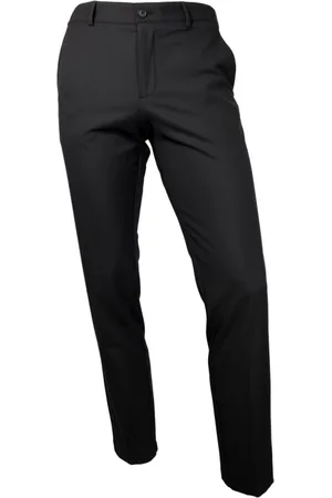 HUGO BOSS Bukser, Herre, Sort, L, Polyester, Slim Fit Bukser i Elastisk Materiale