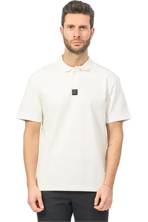 HUGO BOSS Top, Herre, Hvid, M, Bomuld, Blød hvid polo shirt, regular fit