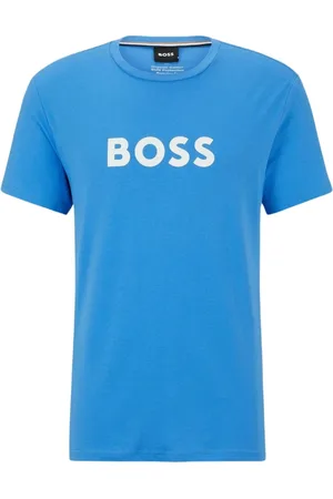 HUGO BOSS Top, Herre, Blå, L, Casual T-shirt