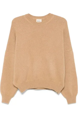 Khaite Strik, Dame, Brun, XS, Cashmere, Margaux Sweater