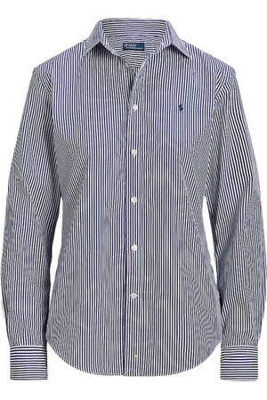 Ralph Lauren Bluser & Skjorter, Dame, Blå, 2XS, Bomuld, Casual Skjorte