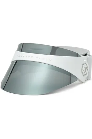Philipp Plein Tilbehør, unisex, Hvid, ONE SIZE, Plein F.i.t. Future IS Today Visiera-K