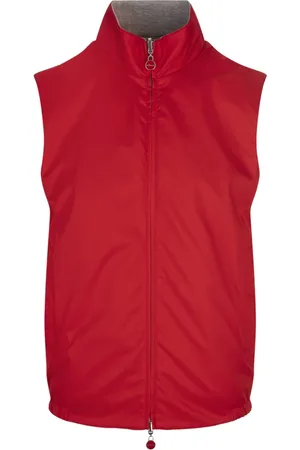 Kiton Jakke, Herre, Rød, L, Polyester, Vest