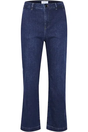 Part Two Jeans, Dame, Blå, W25, Bomuld, Elinborgpw Flared Jeans