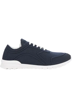 Kiton Sko, Herre, Blå, 46 EU, Bomuld, Canvas Sneakers med skridsikker sål