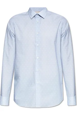 Paul Smith Skjorte, Herre, Blå, XL, Bomuld, Skjorte med prikmønster