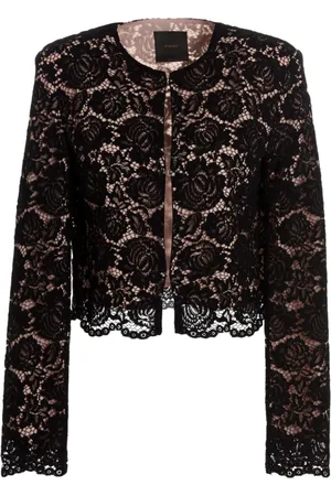 Pinko Jakke, Dame, Sort, XS, Bomuld, Lace Jacket Quilmes Spencer