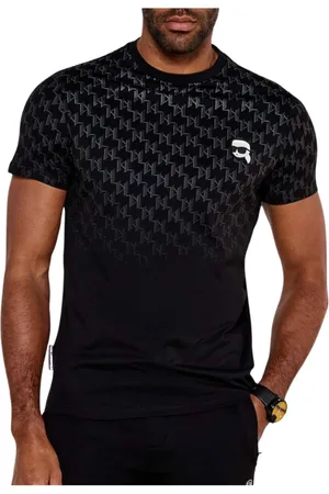 Karl Lagerfeld Top, Herre, Sort, S, T-shirt med rund hals