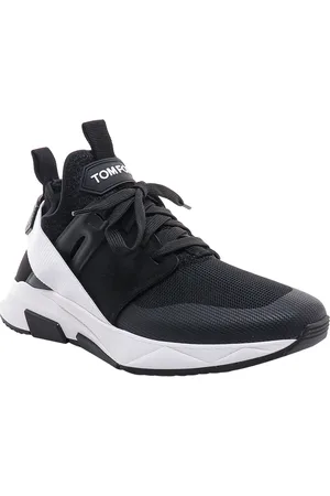 Tom Ford Sko, Herre, Sort, 44 EU, Nylon, Nylon og ruskind sneakers