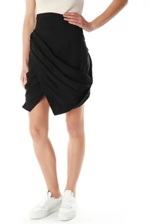 Kenzo Nederdel, Dame, Sort, M, Wrap Skirt High Waist A-Line