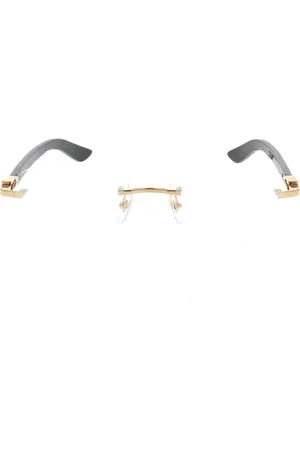 Cartier Tilbehør, unisex, Gul, ONE SIZE, Uld, Ægte Horn Solbriller