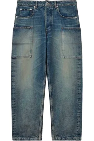 Kenzo Jeans, Herre, Blå, W33, Bomuld, Straight Cargo Jeans