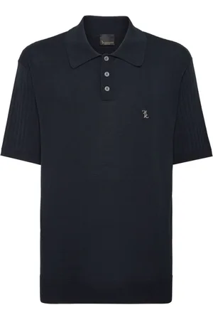 BILLIONAIRE Top, Herre, Blå, 2XL, Striktrøje i sort