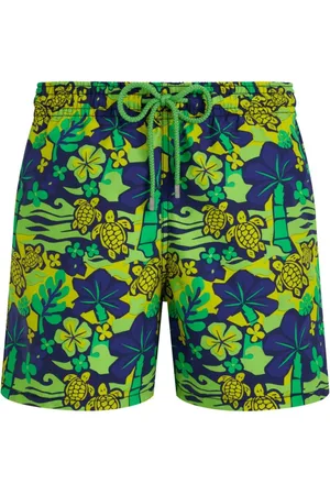 Vilebrequin Badetøj, Herre, Flerfarvet, L, Uld, Monoi Turtles Badeshorts til Mænd