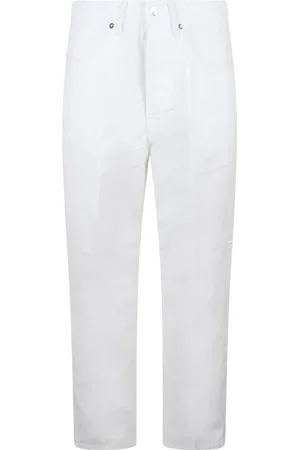 Nine In The Morning Jeans, Herre, Hvid, W31, Bomuld, Hvid Bomuld Gulerod 5-Lomme Jeans