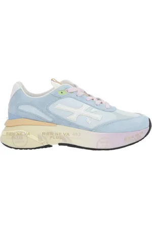 Premiata Sko, Dame, Blå, 41 EU, Læder, Moerun Sneakers
