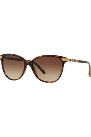 Burberry Tilbehør, Dame, Brun, 57 MM, Klassiske solbriller i brun nuance