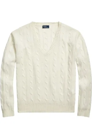 Ralph Lauren Strik, Dame, , M, Cashmere, Twisted Cashmere V-Neck Sweater