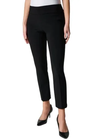 Joseph Ribkoff Bukser, Dame, Sort, 2XL, Polyester, Elegante Cropped Bukser