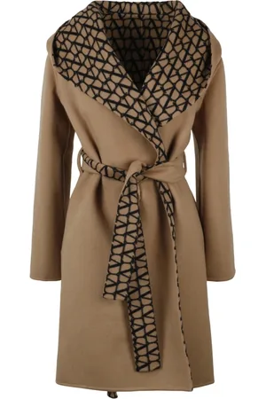 VALENTINO GARAVANI Frakke, Dame, Brun, M, Uld, Double Coat