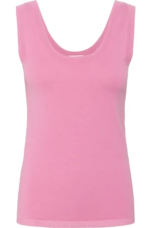 Soaked in Luxury Top, Dame, Lyserød, XL, Rosebloom Tank Top Slim-fit Strik