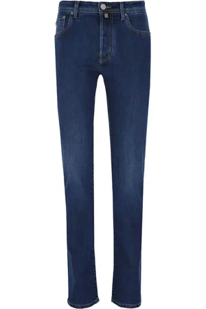 Jacob Cohen Jeans, Herre, Blå, W32, Bomuld, Slim Fit Bard Jeans