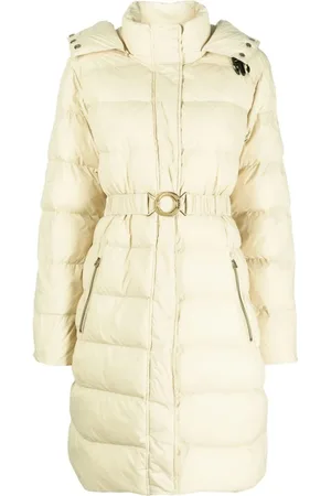 Pinko Frakke, Dame, , XS, Uld, Logo Buckle Hooded Padded Parka