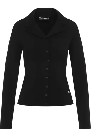 Dolce & Gabbana Jakke, Dame, Sort, S, Polyester, Sort Blazer Elegant Stil Dametøj