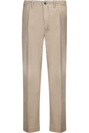 Incotex Bukser, Herre, Brun, W35, Bomuld, Brune Chino Bukser Løs Pasform