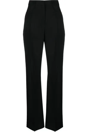 Jacquemus Bukser, Dame, Sort, M, Uld, Sauge High-Waisted Bukser