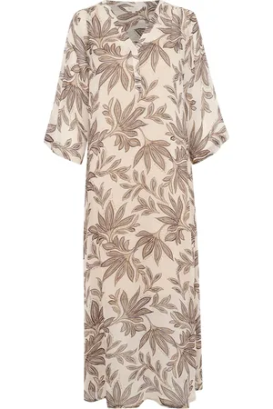 Part Two Kjole, Dame, , L, Delicate Leaf Maxi Kjole