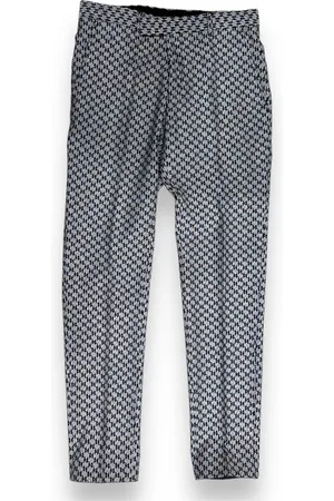 Karl Lagerfeld Bukser, Herre, Grå, 3XL, Polyester, Straight Bukser