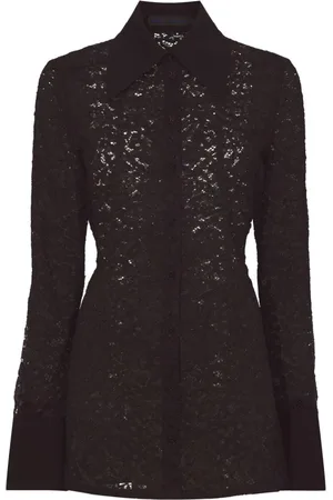 Proenza Schouler Bluser & Skjorter, Dame, Sort, S, Nylon, Stretch Blonde Skjorte