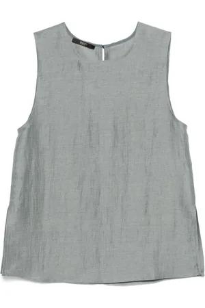 SEVENTY BY SERGIO TEGON Top, Dame, Grøn, XS, Uld, Top Grøn Stilfuld Skjorte