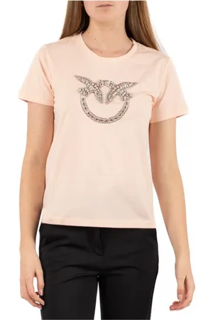 Pinko Top, Dame, Lyserød, XS, Bomuld, Casual T-Shirt