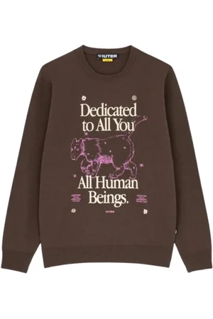 IUTER Sweathshirts & Hoodies, Herre, Brun, S, Hyggelig Strik Trøje