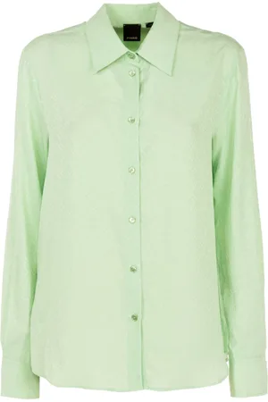 Pinko Bluser & Skjorter, Dame, Grøn, XS, Smorzare 37 Skjorte