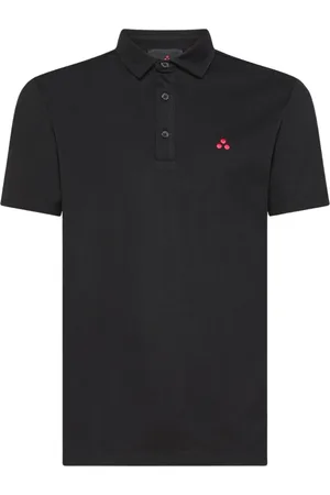 Peuterey Top, Herre, Sort, 2XL, Bomuld, Cotton Silk Polo Shirt