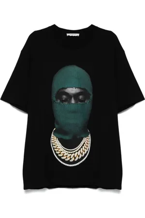 Ih Nom Uh Nit Top, Herre, Sort, 2XL, Bomuld, Masketryk Bomuld T-shirt