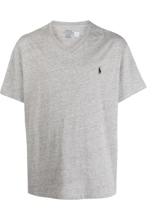 Ralph Lauren Top, Herre, Grå, L, Bomuld, T-shirts