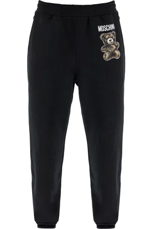Moschino Bukser, Herre, Sort, XL, Bomuld, Teddy Bear Joggers