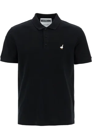Moschino Top, Herre, Sort, XL, Bomuld, And Polo i Bomuld med Andebroderi