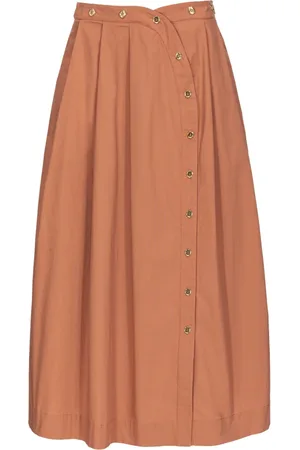 Pinko Nederdel, Dame, Brun, 2XS, Bomuld, Ecuba Skirt