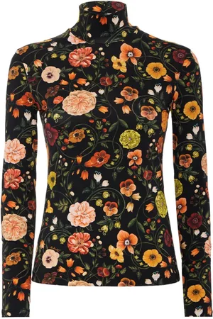 La DoubleJ Top, Dame, Flerfarvet, L, Stretchy Turtleneck Top
