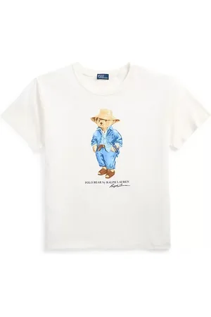 Ralph Lauren Top, Dame, Hvid, L, Afslappet T-shirt til mænd