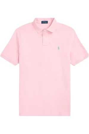 Ralph Lauren Top, Herre, Lyserød, L, Bomuld, Klassisk kortærmet poloshirt