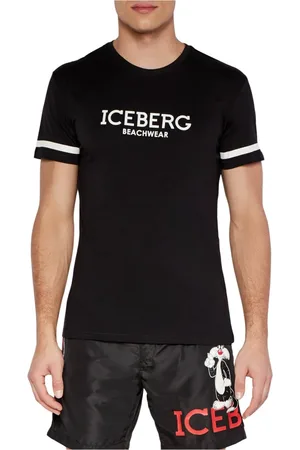 Iceberg Top, Herre, Sort, XL, Bomuld, Regular Fit T-Shirt